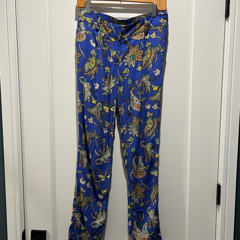 LOFT Blue Paisley Pants